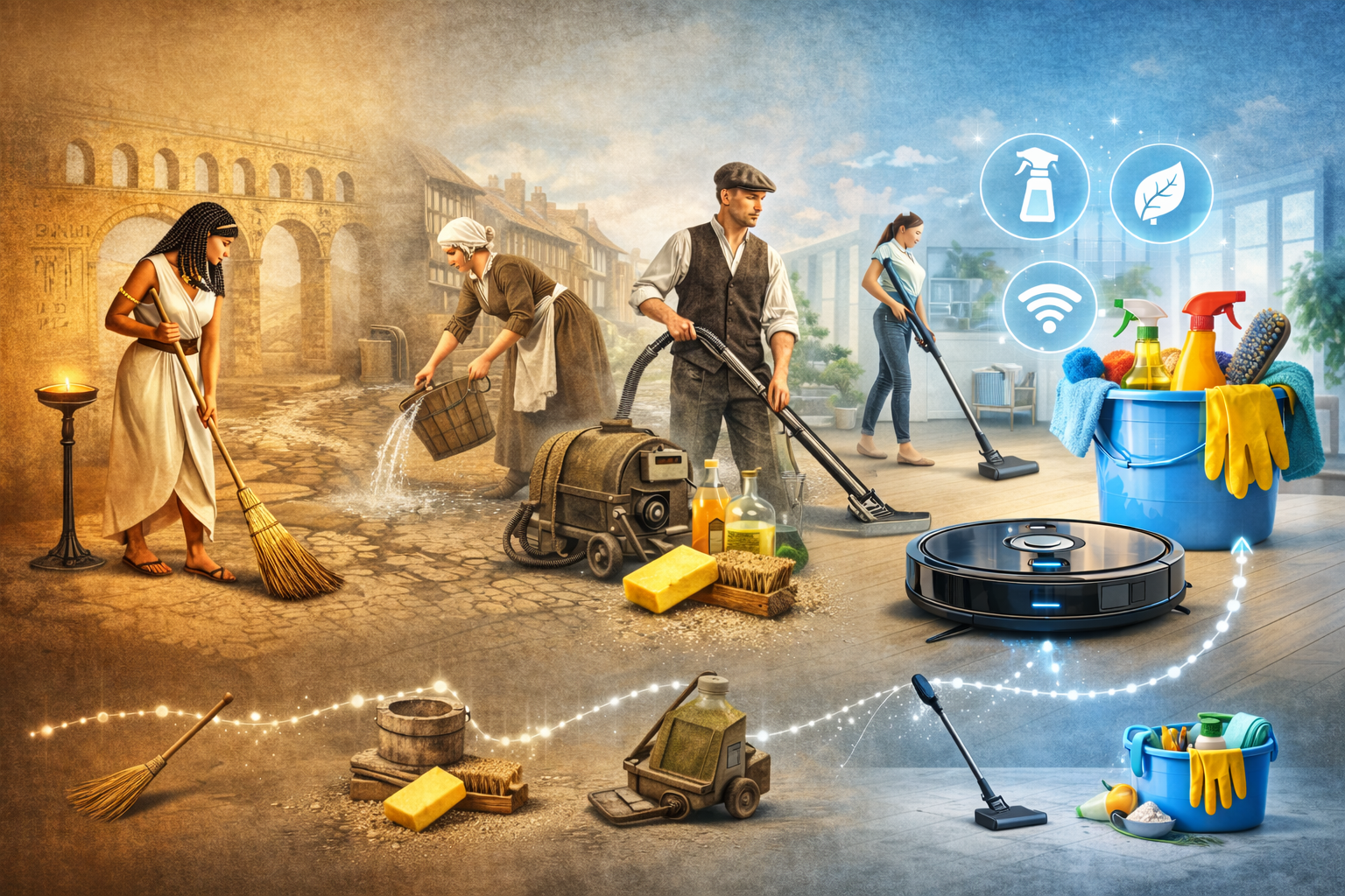 A takarítás története: seprűtől a robotporszívóig